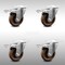 Service Caster 4 Inch SS High Temp Glass Filled Nylon Top Plate Caster Set Total Lock Brake SCC SCC-SSTTL20S414-GFNSHT-4 - alternate 1